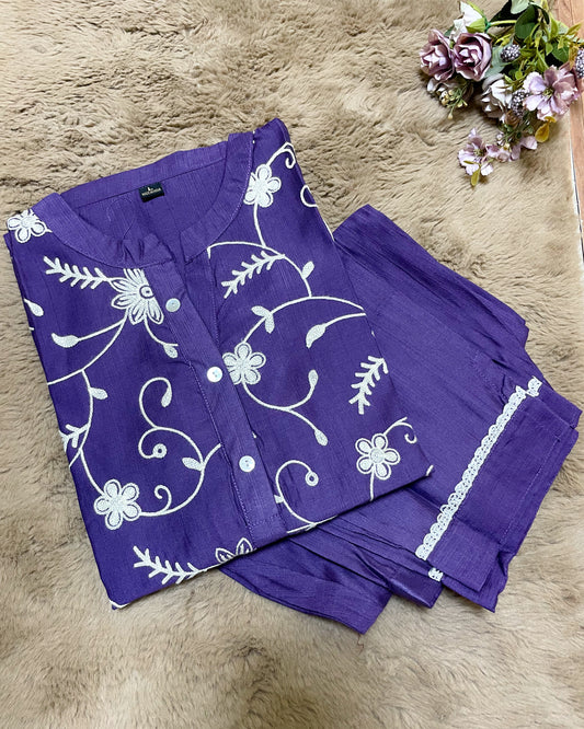 Raahi Thread Embroidered Co-ord Set