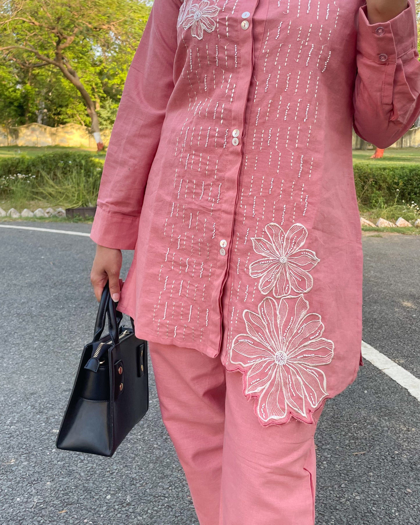 Gulaabi Flower Co-ord Set