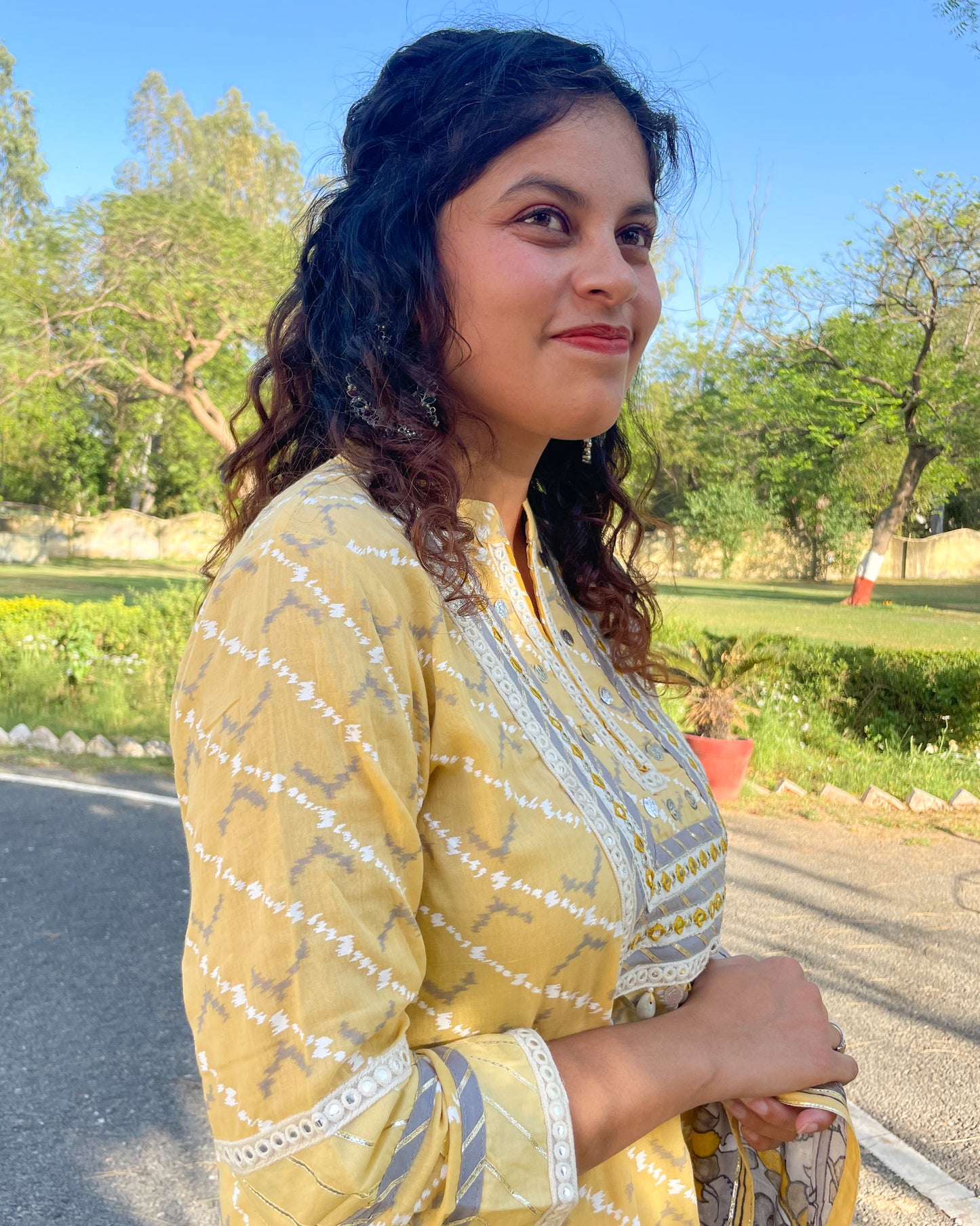 Indowestern Kurta set with Dupatta