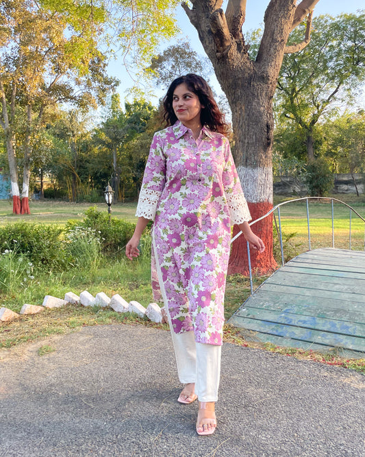 Ivory Bloom Co-ord Set