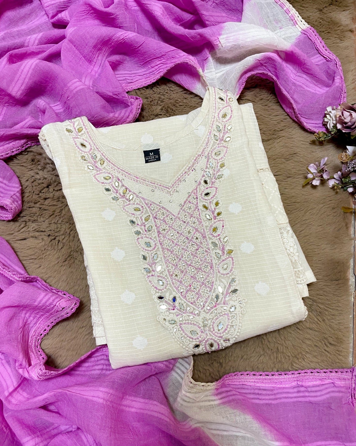 Aafreen Purple Bloom Set