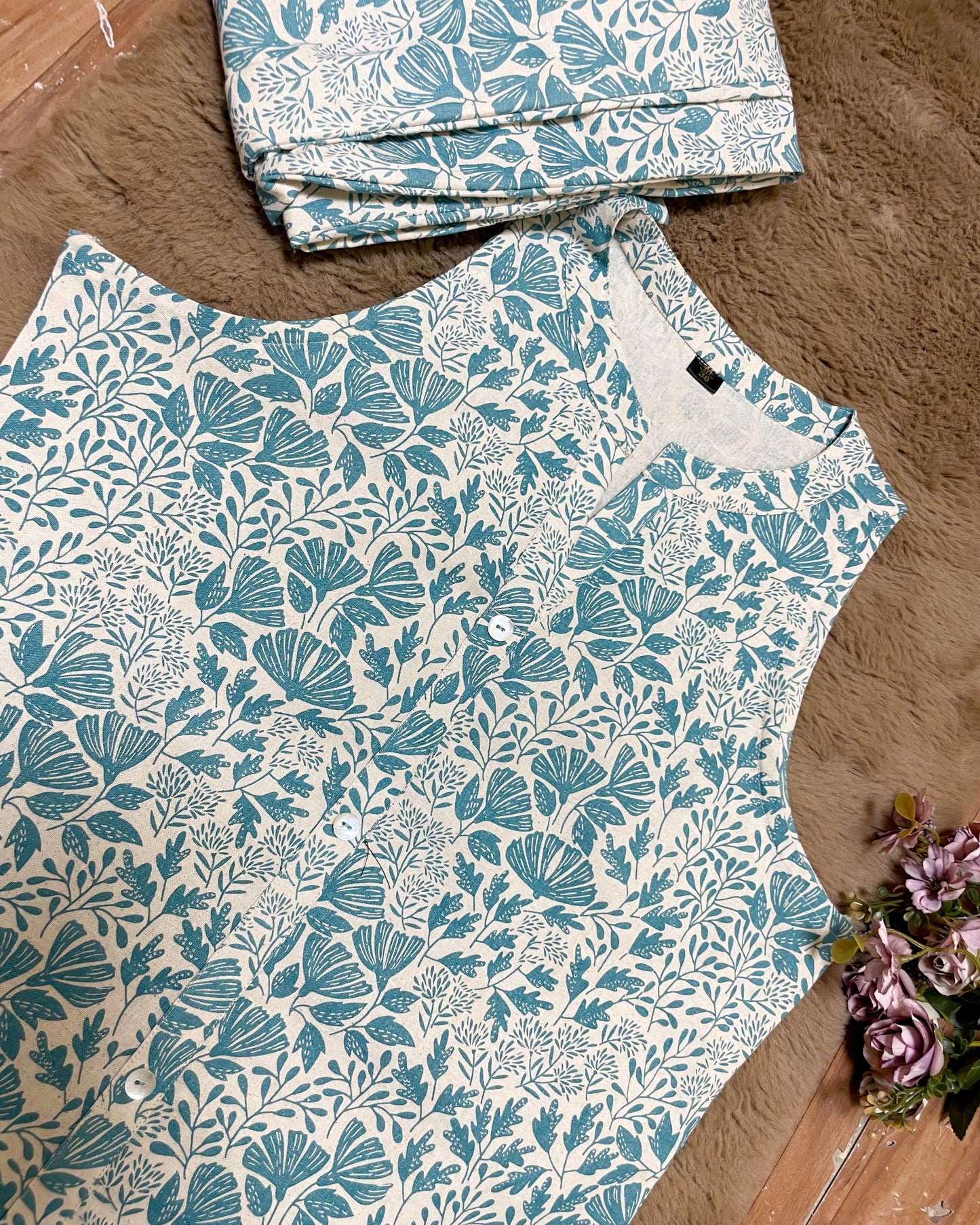 Saaz Printed Longline Co-ord Set