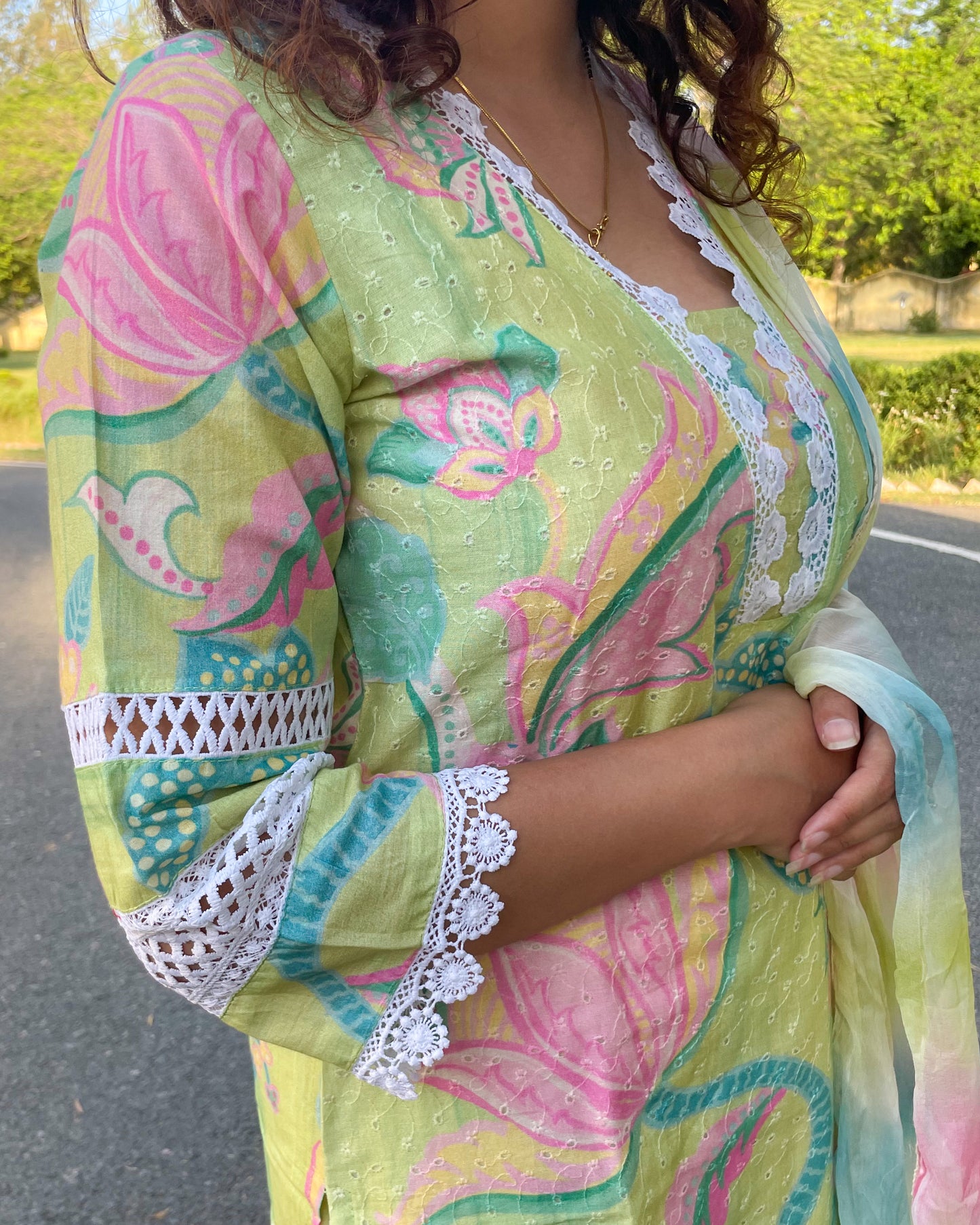 Neerja Schiffli Suit Set